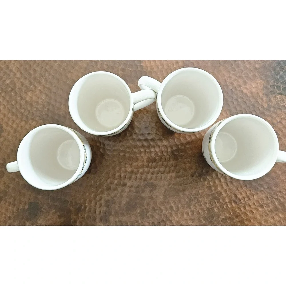 Thomson Pottery Birdhouse Coffee Mugs Set of 4 Farmhouse Cottagecore Replacement
